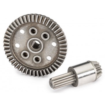 Ring gear, differential, 47-tooth/ pinion gear, differential, 12-toot