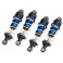 Shocks, GTR long, blue-anodized, PTFE-coated bodies with TiN shafts (