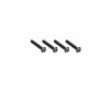 3x18mm Top Hat Titanium Screw-Stealth Black - 4pc