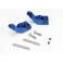 DISC.. Stub axle carriers, blue-anodized 6061-T6 aluminum, rear (1.