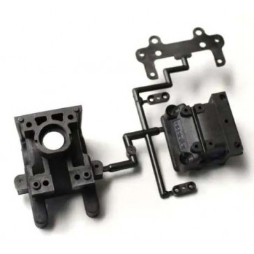 Bulkhead Set (Front and Rear) Inferno MP7.5-Neo (Hard)