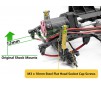 Front Shock Mounts for Trail Finder 2 Chassis (Silver)