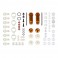 RC10T FRONT SHOCK KIT 1.02 IN (PR) GOLD