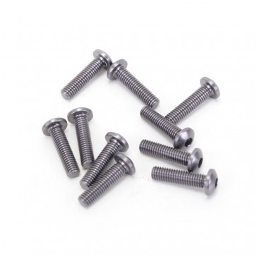 Alloy Button Head Hex Screws M3 x 12 pk10