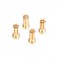 5mm Gold Connectors - 14mm length (4 pcs.)