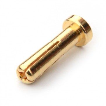 Connector : 4.0mm gold Bullet plated Male plug (1pcs)