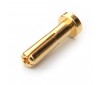 Connector : 4.0mm gold Bullet plated Male plug (1pcs)