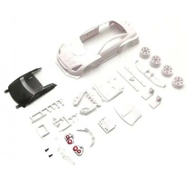 Bodyshell Nissan GT-R GT500 2008 Mini-Z + 2WD Rims (White Body)