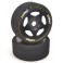 GT8/Rally BLACK Pre-Glued Foam Tyres 45Sh-100mm