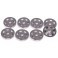 Oval/Mini Wheel Disk Protectors Black - 4 pr