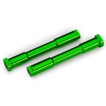 Bellcrank posts, steering (aluminum, green-anodized)
