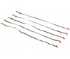 ADJUSTABLE LUGGAGE BUCKLE STRAPS 400MM 5PC - RED