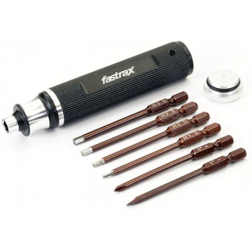 6-PIECE CHANGEABLE HND TOOL 1.5/2.0/2.5/3.0mm/PH/FLAT
