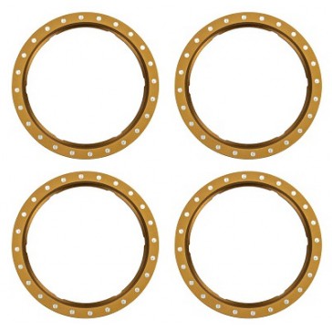 Beadlock rings, bronze (machined aluminum) (4)
