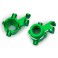 Steering blocks, 6061-T6 aluminum (green-anodized), left & right/ 3x1