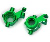 Steering blocks, 6061-T6 aluminum (green-anodized), left & right/ 3x1