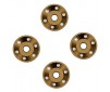 Wheel washers, machined aluminum, bronze (4)