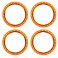 Beadlock rings, orange (machined aluminum) (4)