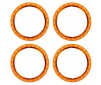 Beadlock rings, orange (machined aluminum) (4)