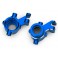 Caster blocks, 6061-T6 aluminum (red-anodized), left & right/ 4x22mm