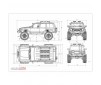 Crawling kit - EMOX2 1/8 RTR Brushless kit (Metal Deep Blue)