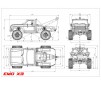 Crawling kit - EMOX3 1/8 RTR 775 Brushed kit (metal Red)