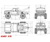 Crawling kit - EMOX3 1/8 RTR 775 Brushed kit (metal Red)