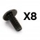 OUTBACK BUTTON HEAD SCREW M2.5*7 (8)