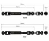 JUNFAC AXIAL SCX10 III (313mm) UNIV SHAFT HARDENED STEEL