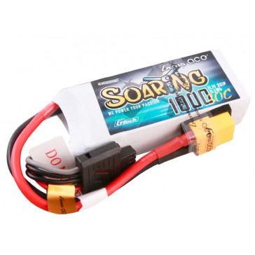 Soaring LiPo 2S 7.4V-1000-30C (XT60) 69.5x54x11mm 63g G-Tech