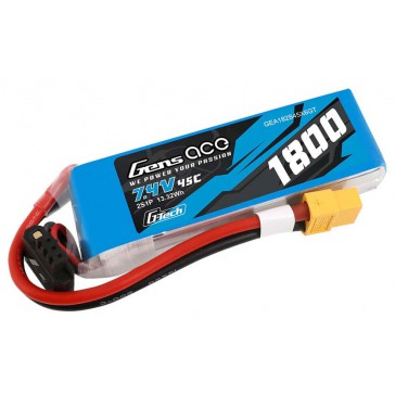 Soaring LiPo 2S 7.4V-1800-45C(XT60) 90x30x17mm 111g G-Tech