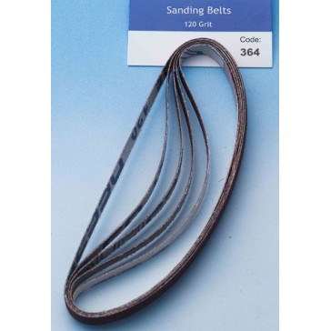 5x Sanding Belts 120 grit