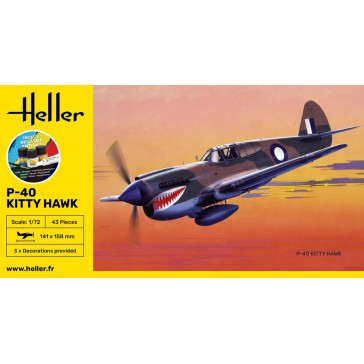 STARTER KIT P-40 Kitty Hawk 1/72