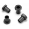 RC10B7 Aluminum Caster Hat Bushings, 4pc - Black