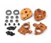 Aluminum Portal Steering Spindle Set (Orange)