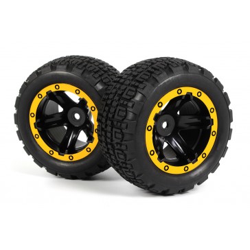 Slyder ST Wheels/Tires Assembled (Black/Yellow)