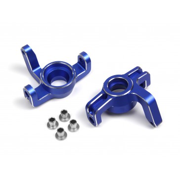 Aluminium Steering Spindle Set (Blue/Left/Right)
