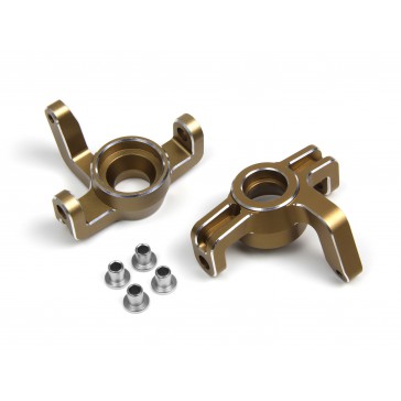Aluminium Steering Spindle Set (Gold/Left/Right)