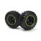 Spryte Wheels/Tires Assembled (Black/Green)