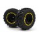 Smyter MT Wheels/Tires Assembled (Yellow/2pcs)