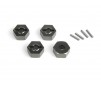 Aluminium 14mm Hex Hub Set (Grey/4pcs)