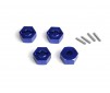 Aluminium 14mm Hex Hub Set (Blue/4pcs)