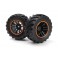 Spryte Wheels/Tires Assembled (Black/Orange)
