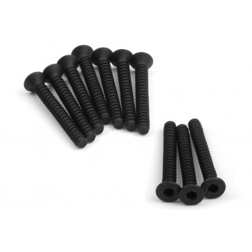 TP. FLAT HEAD SCREW M3x25mm (HEX SOCKET/10pcs)