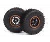 Assembled Wheel & Tyre (Orange/2pcs)