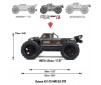 1/10 OUTCAST 4S 4X4 RTR Brushless Stunt Truck Gun Metal