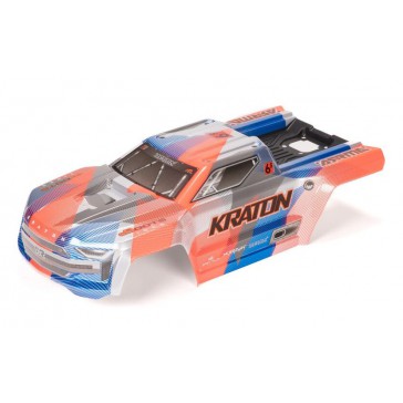 1/8 Painted Body with Decals Blue/Orange: KRATON 6S BLX V6
