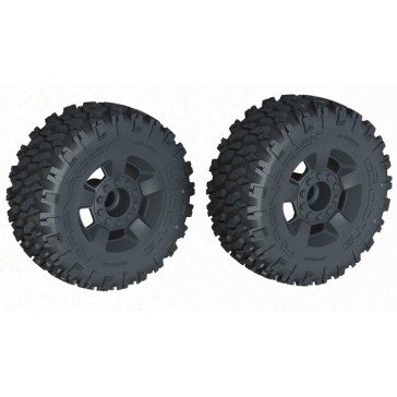 dBoots 'Ragnarok MT' Tire Set Glued Black (2)