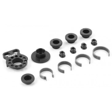 ALU ADJUSTABLE SERVO SAVER 1/12 - SET