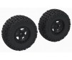 DBOOTS 'FORTRESS SC' Tire Set Glued Black (2)